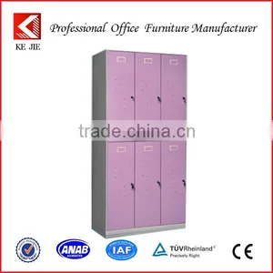 Clothes Wardrobe 2 Door Foldable Metal Filing Cabinet Steel Military Lockers thumbnail-1