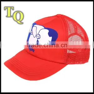 Red 5 Panel Custom Foam Image Printing Trucker Hats thumbnail-1
