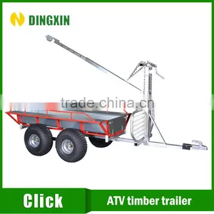 Atv Wood Trailer With Manual Winch thumbnail-5