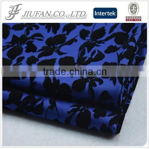 Jiufan Textile Ponti Flocked Fabric Polyester Spandex Roma For Lady's Sweater Quality Choice thumbnail-1