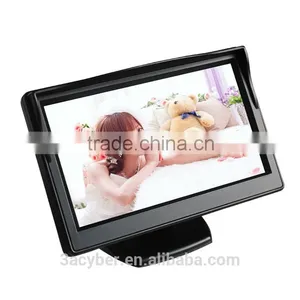5 Inch High Resolution HD 800*480 Car LCD Monitor Screen 2CH Video thumbnail-1