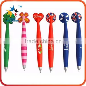 Promotional School Stationery Plastic Ball Rubber Pen thumbnail-1