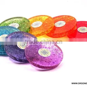 Orgonite Coaster Chakra Flower Of Life Set thumbnail-3