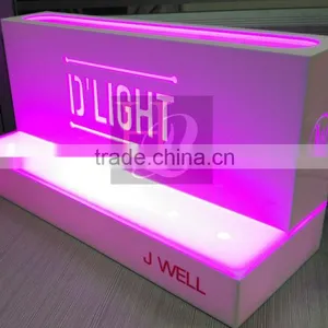 Acrylic Makeup Display Stand With Different Color LED Light thumbnail-2