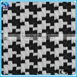 Polyester/spandex Houndstooth Design Knitting Fabric for Garment thumbnail-2