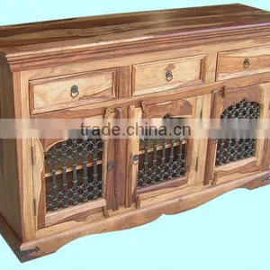 Wooden Buffet,dining Room Furniture,sheesham Wood Furniture,sideboard,mango Wood Furniture,side Cabinet thumbnail-5