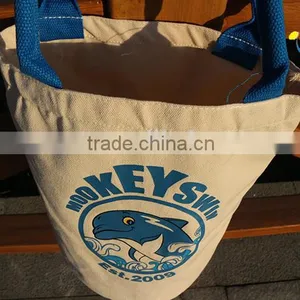 Recyclable Canvas Bag Round Bottom Bag thumbnail-3