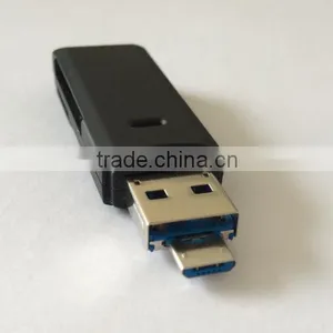 2 In 1 USB 3.0 and OTG/Micro USB 2.0 All-in-One Card Reader for Smartphone and PC thumbnail-5