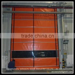 Workshop Plastic Aluminum Colorful Auotomatic Folding Door thumbnail-2
