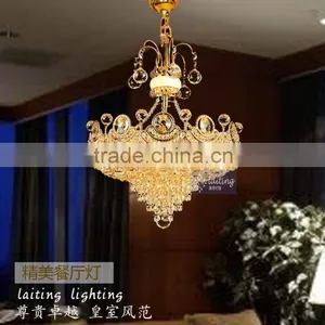 Small Crystal Pendant Chandelier Lamp for Kitchen thumbnail-4
