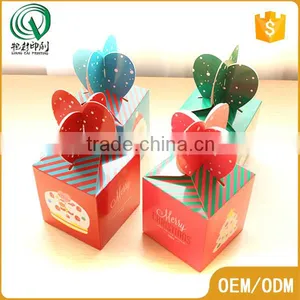 Lovely Bespoke Square Shape Recyclable CMYK Color Printing Christmas Gift Paper Box Packaging Supplier's Choice thumbnail-4