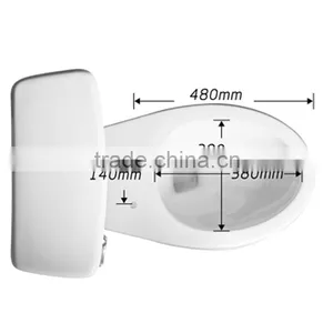 Two Piece Toilet White Toilet With Tank thumbnail-3