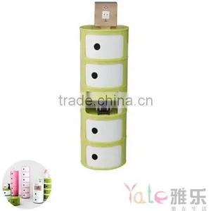 Muti-Function Plastic Storage Cabinet With Sliding Door for Living Room thumbnail-5