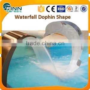 500*700m 1.5mm Thickness Waterfall Dolphin for Swimming or Spa Pool thumbnail-1