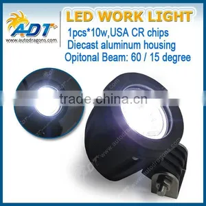 2 Inch 10W CR-EE LED Work Light Spot Lamp Off Road Car Truck Boat ATV SUV 4W 12V 24V 32V thumbnail-1