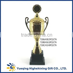 2016 New Trophy Three Sizes 158ABC Plastic Base Students Gold Trophy thumbnail-1