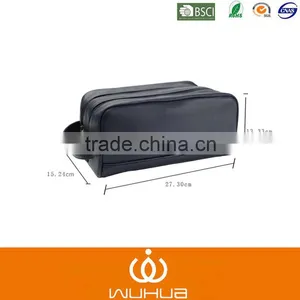 Luxury PU Double Zip Cosmetic Bag for Travel thumbnail-6