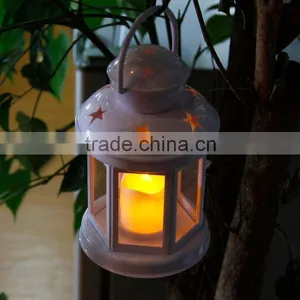 2015 Promotion Poppas BS10 Star Pantern Colorful Selection Hanging Led Candle White Wash Lantern thumbnail-3