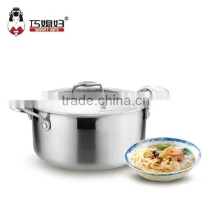 Food Grade Stainless Steel Sanding Finished Cooking Pot thumbnail-1