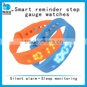 Smart Reminder Step Gauge Watches_bluetooth Sports Pedometer With Temperature Display thumbnail-3