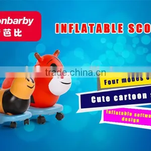 TOP SC1 Inflatable Scooter GOOD KIDS 2015.yellow ,baby thumbnail-6