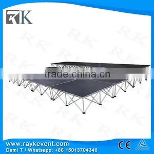 New Arrival Round Stage for Wedding Modular Deck System Mobile Stage for Sale thumbnail-3