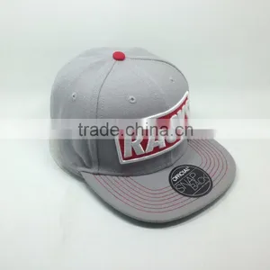 High Quality Custom 3D Embroidery Plastic Buckle Flat Brim Snapback Cap thumbnail-2