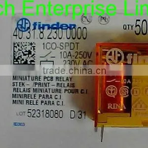 FINDER RELAY 40.31.8.230.0000 230VAC 10A 250V, New and Original thumbnail-1