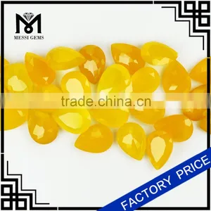 Yellow Agate Gem Stone 10x14MM Pear Machine Cut Agate Stone thumbnail-5