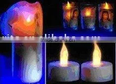 5mm Round Hat, Fast Flashing Led,amber/yellow Color,build-in IC; Used as Lighting Candle thumbnail-1