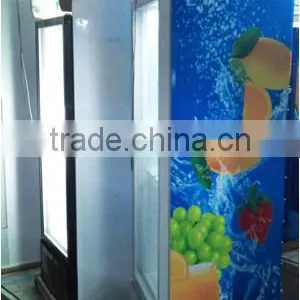Glass Door Vertical Showcase,Display Supermarket Refrigerator for Beverage thumbnail-2