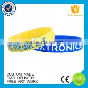 High Quality Printed Souvenir Football Silicone Bracelet thumbnail-2