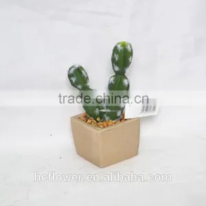 Mini Cactus With Cement Pot for Decoration thumbnail-1