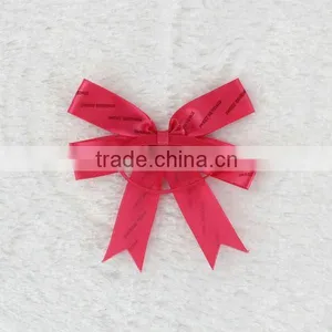 Gold Pre-tied Satin Ribbon Bow With Elastic Loop Gift Packaging/magnificent Satin Ribbon Bow/pre Made Mini Satin Ribbon Bow thumbnail-2