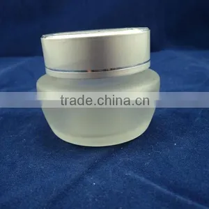 Empty Glass Cream Packing Jar thumbnail-1