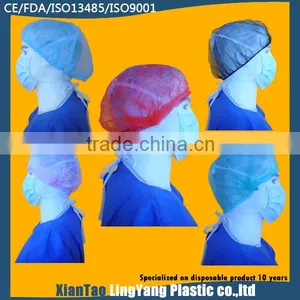Medical Supply Disposable Nonwoven Clip Cap Mob Cap thumbnail-1