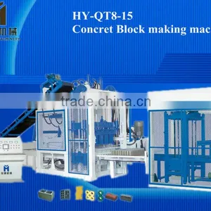2012HOT SALE QT8-15 Fully-automatic Cement Brick Making Machine Industries Machines, Hollow Block Making Machine Price thumbnail-1