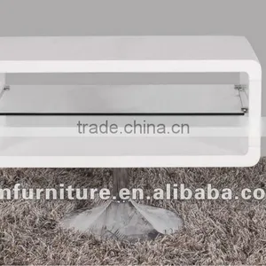 High Gloss White MDF TV Stand AM-TV089KD thumbnail-1