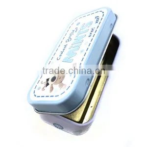 Rectangle Custom Mint Hinged Small Metal Case thumbnail-1