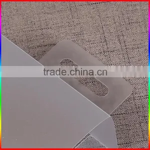 Transparent Packaging Plastic Sleeve , Printed PVC Sleeve Box , Thin Polyethylene Sleeve With Hook thumbnail-3