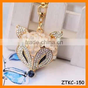 2014 Fashion Opal Fox Key Chain, Gift Bag Pendant ZTKC-150 thumbnail-1