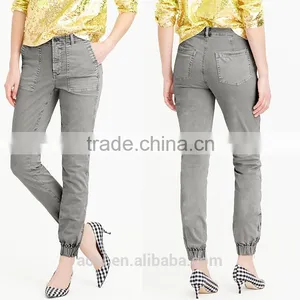 Fashion Design Elastic Waist Straight Pattern Fancy Print Girls Casual Long Pants thumbnail-6