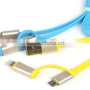 Two-in-one Usb Cable Male to Micro 5pin to I5/I6 With Aluminum Shell thumbnail-6