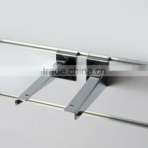 Fix on Slatwall Board Metal Chrome Metal Wall Shelf Bracket thumbnail-3