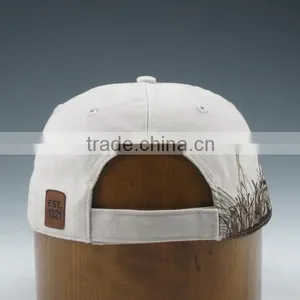 Cotton Baseball Caps Washed Sports Cap With Velcro Adjustable thumbnail-2