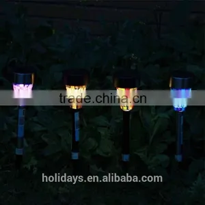 H40cm Mosaic Border Stainless Steel Solar Garden Light Garden for Decoration Christmas Gift thumbnail-2