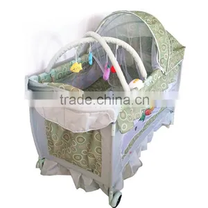 Baby Playpen With Canopy, Travel Luxury Baby Playpen, Outdoor Folding Children Playpen thumbnail-6