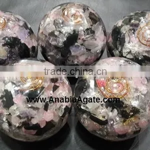 R.B.S Orgone Ball For Sell : Wholesale Rose Quartz,Black Tourmaline,Selenite Orgone Ball Spheres thumbnail-2