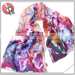 Digital Print Silk Scarf thumbnail-1