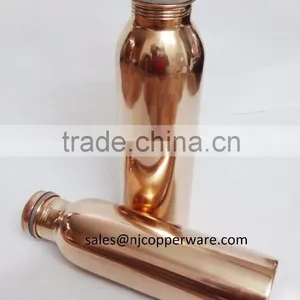 Traveller's Pure Copper Water Bottle for Ayurvedic Health Benefits thumbnail-2